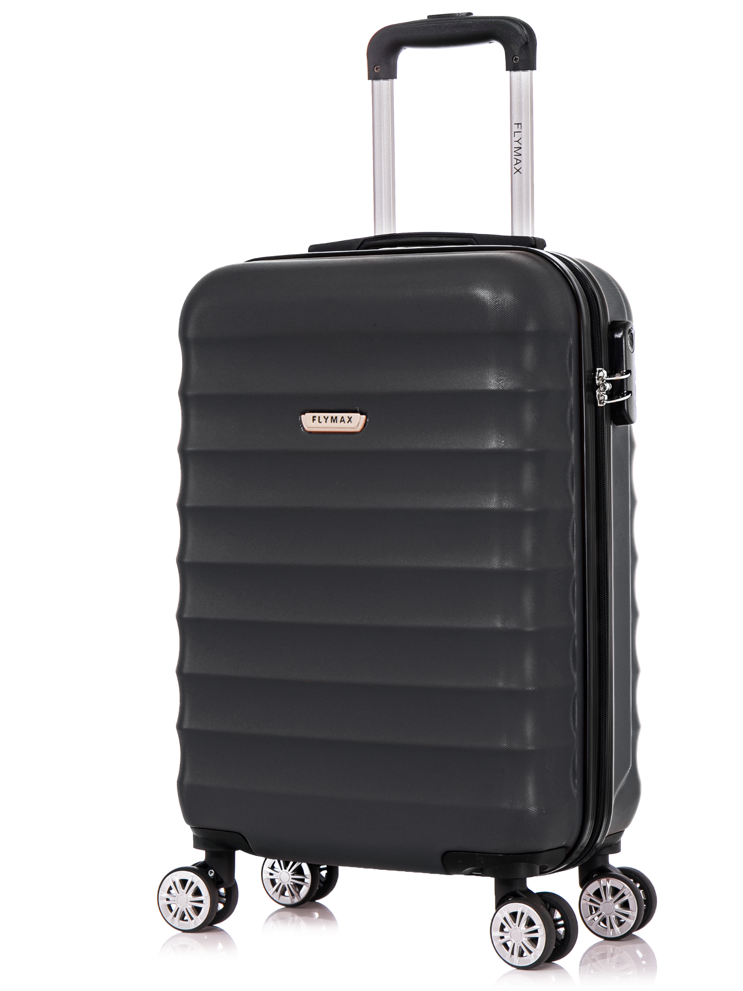 Flymax Lisbon Explorer Hard Shell Cabin Suitcase in back