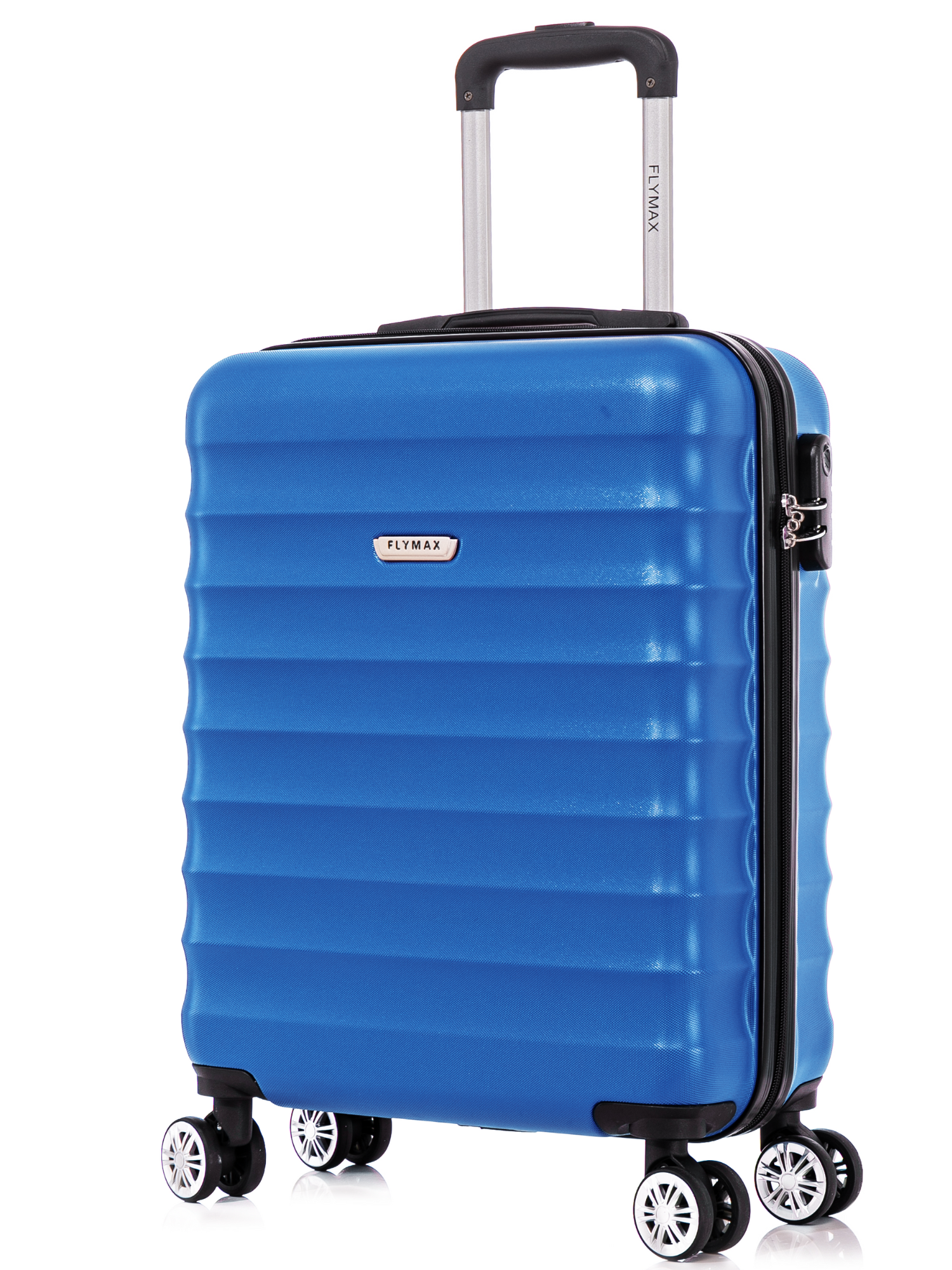 Flymax Oslo Glide 55x40x20 Cabin Suitcase - 4 Wheel Super Lightweight Cabin Luggage