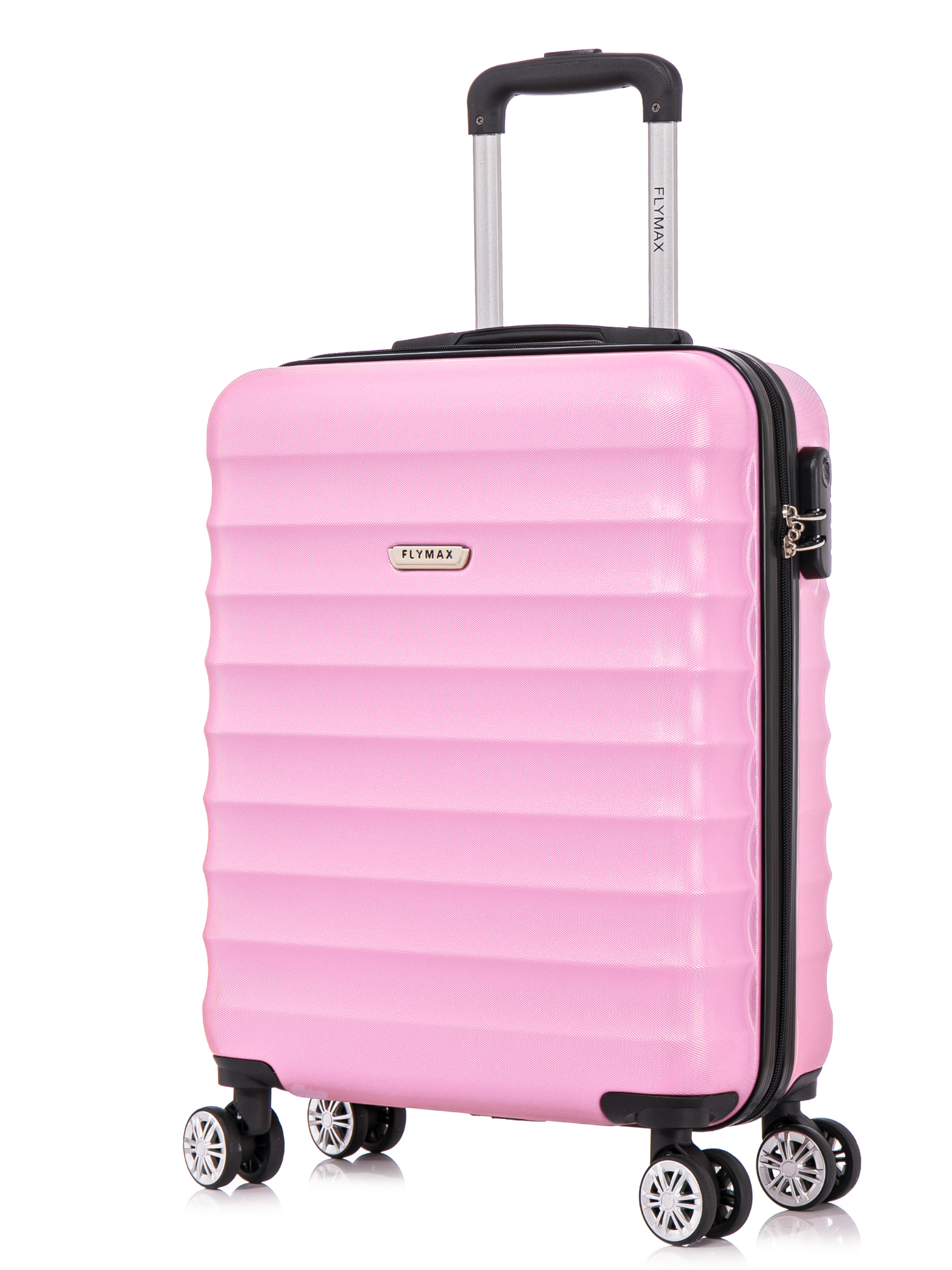 Flymax Oslo Glide 55x40x20 Cabin Suitcase - 4 Wheel Super Lightweight Cabin Luggage