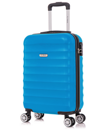 Flymax Lisbon Explorer Hard Shell Cabin Suitcase in royal
