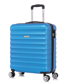 Flymax Oslo Glide 56x45x25cm Cabin Suitcase - 4-Wheel Lightweight Luggage
