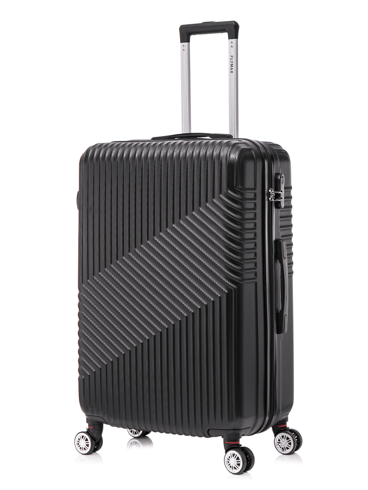 Flymax Zurich Shield Lightweight 24" Hard Shell Suitcase in black
