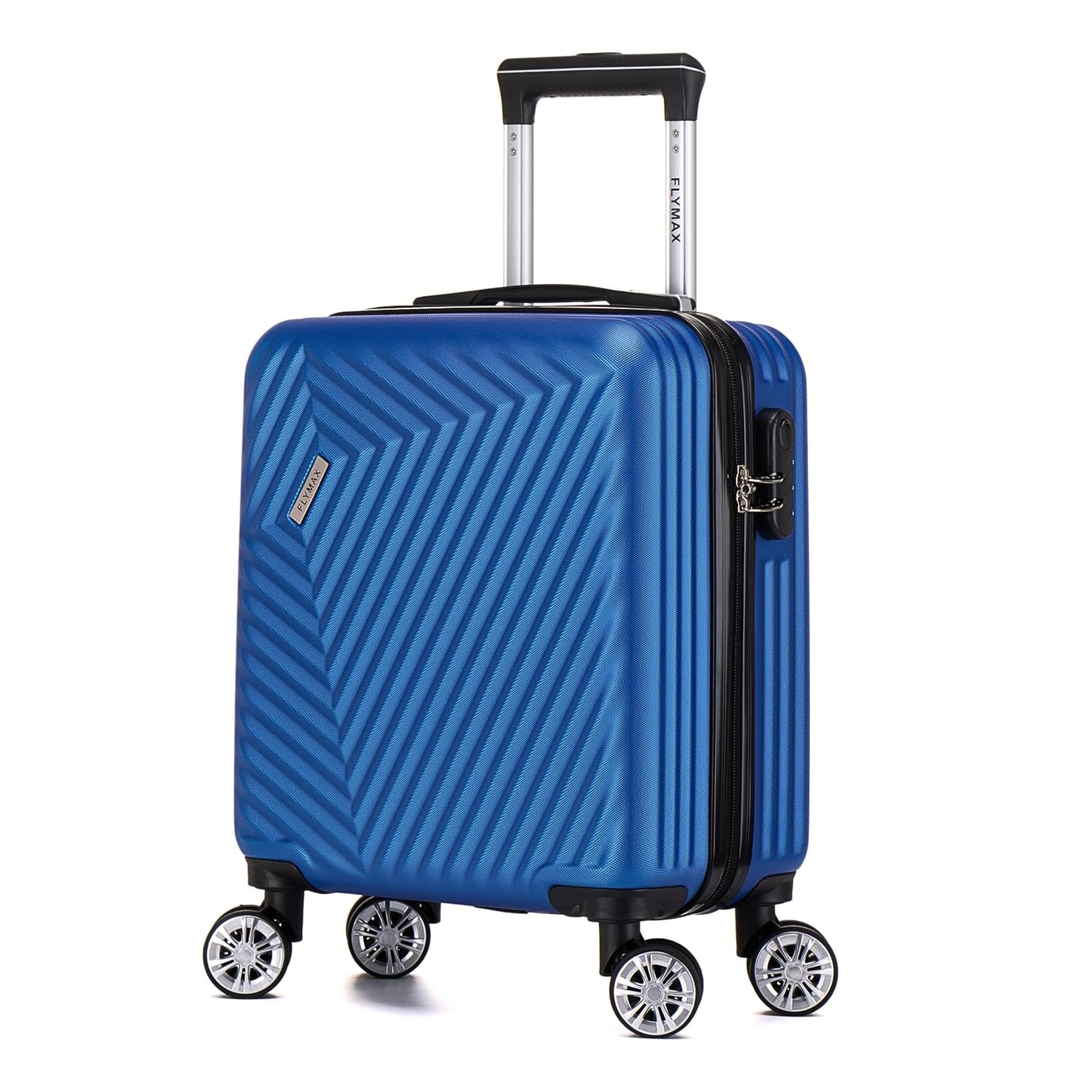 Flymax Mumbai Fortress 56X45X25 Lighweight Easyjet Cabin Suitcase.