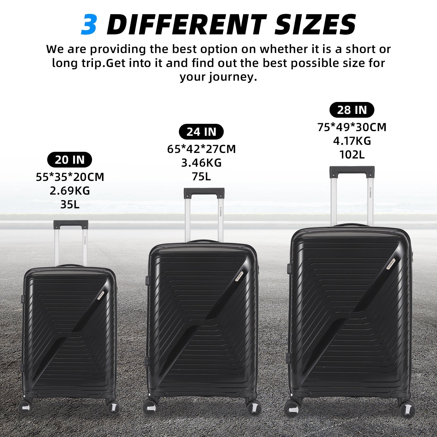Large Lightweight premium Suitcase diffrent sizes