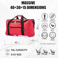 Flymax 40x30x15 Cabin Duffle Bag - Underseat Carry On Hand Luggage