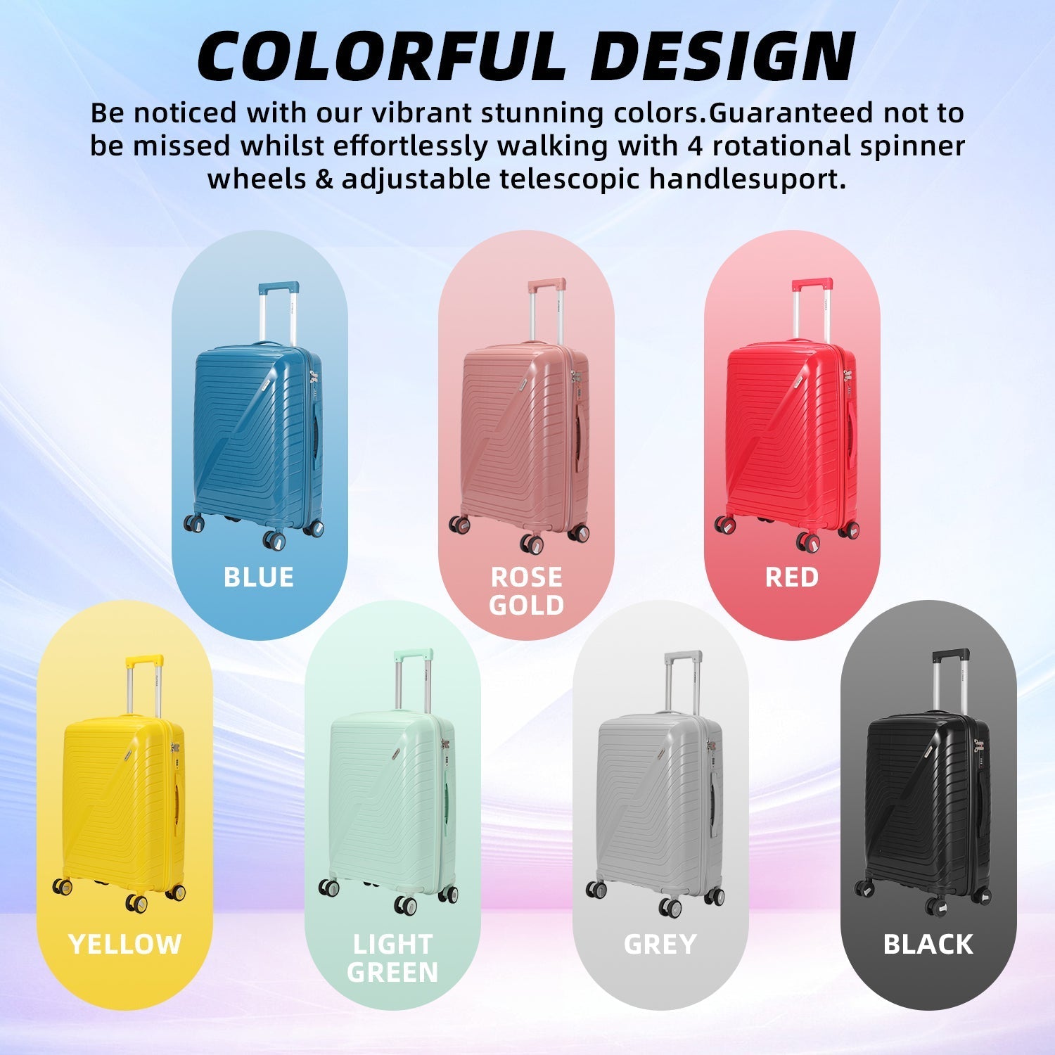 Large Lightweight premium Suitcase range of colors