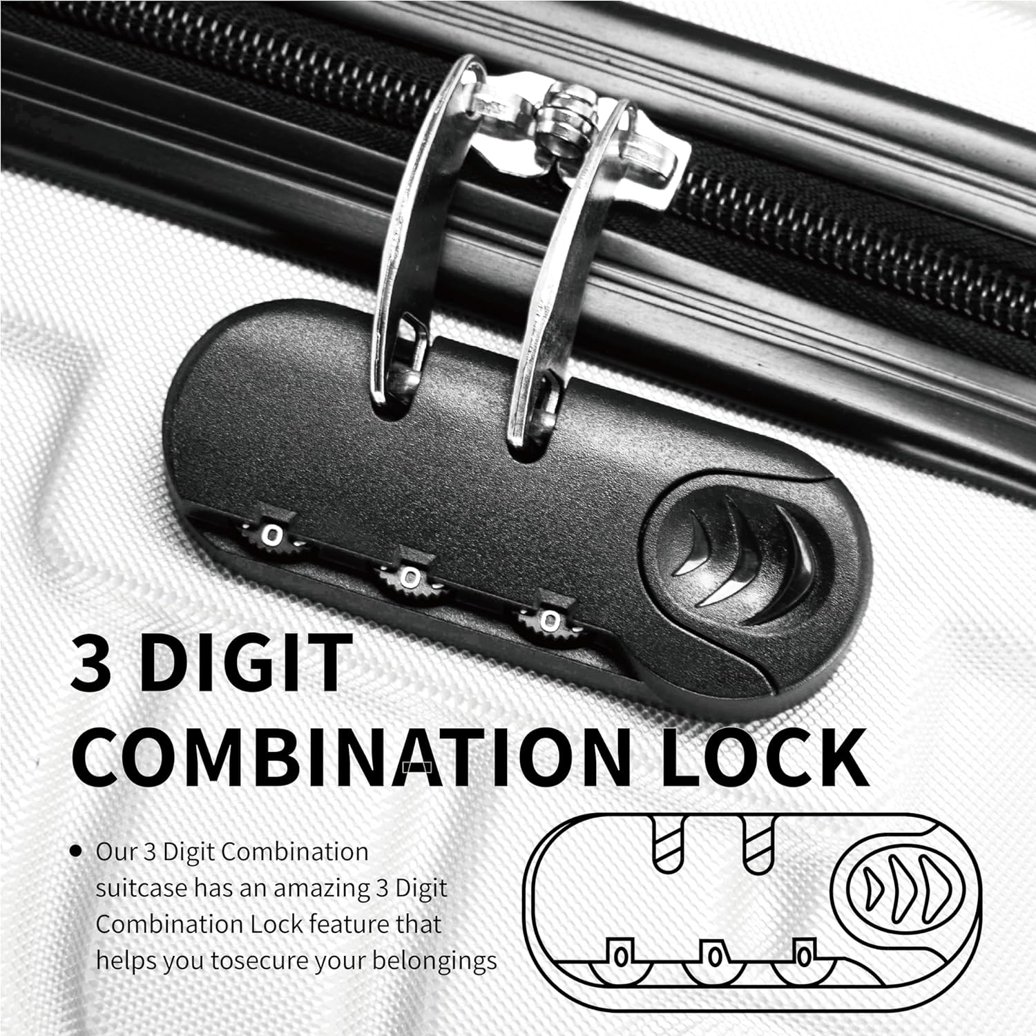 Flymax Seoul Defender 32-Inch Large Lightweight Suitcase