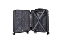 Flymax Oslo Glide 56x45x25cm Cabin Suitcase - 4-Wheel Lightweight Luggage