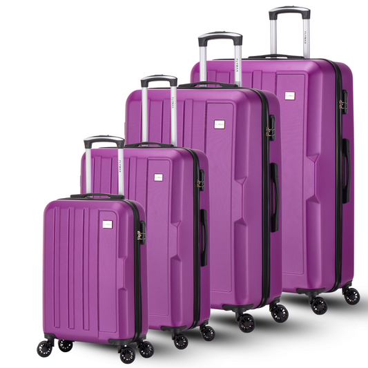 Flymax New York Fort 4-Piece Luggage Set– Travel Smart with Elegance