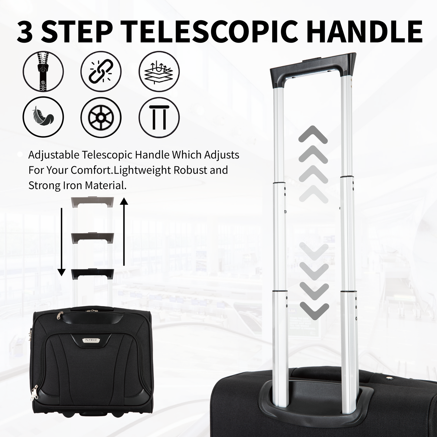 Flymax Laptop Roller - Perfect for Business Professionals and Students