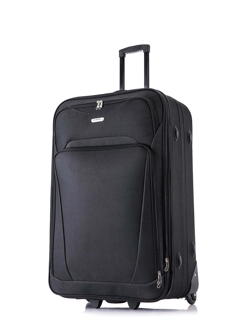 Flymax Nairobi Navigator Medium Soft Shell suitcase - 26 inch lightweight and stylish luggage