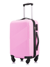 Flymax Zurich Shield Lightweight Hard Shell carry-on Suitcase in pink