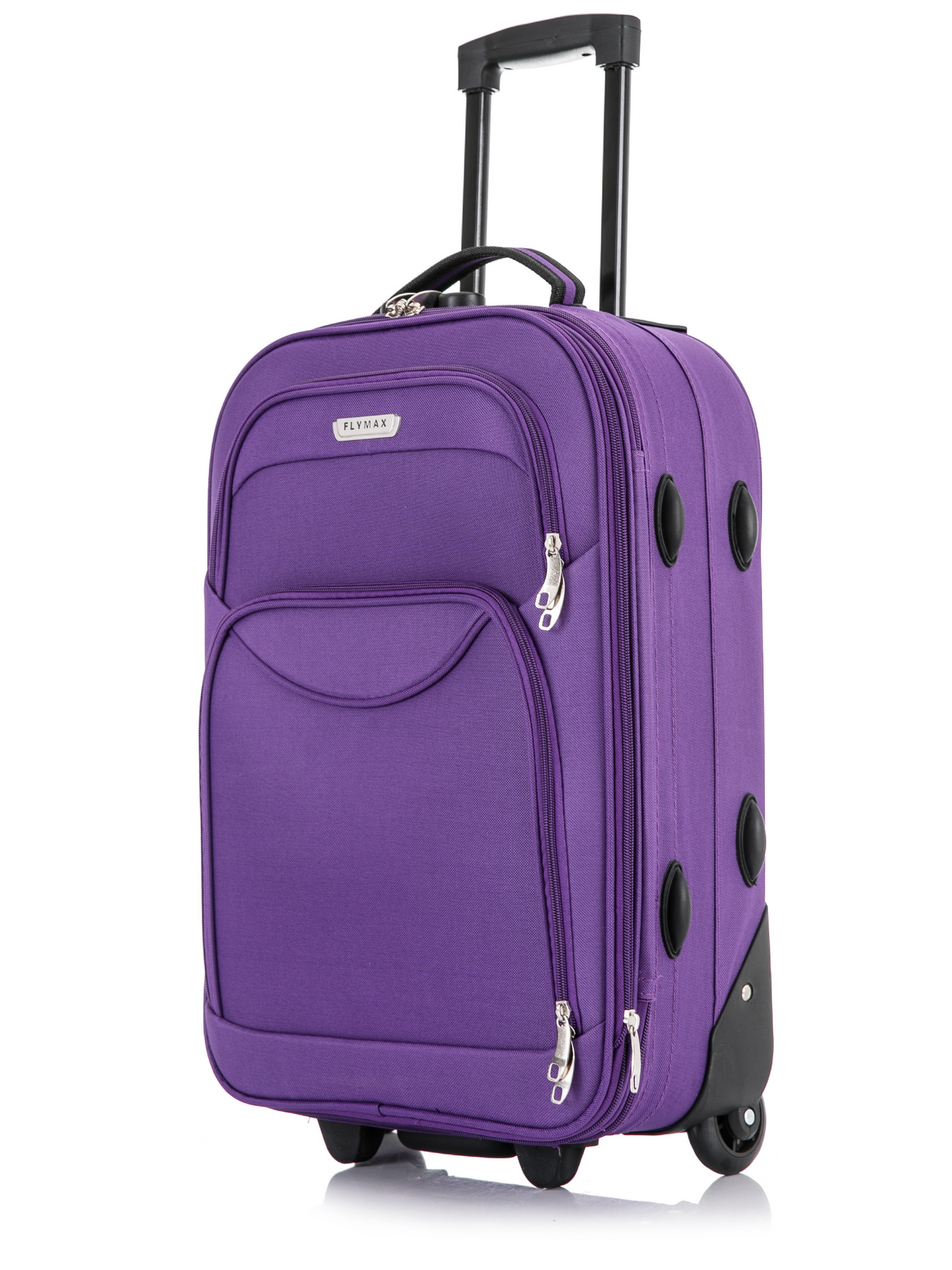 Flymax Vienna Voyager 20 inch lightweight cabin suitcase in purple