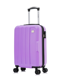Flymax New York Fort Lightweight Cabin Suitcase in purple
