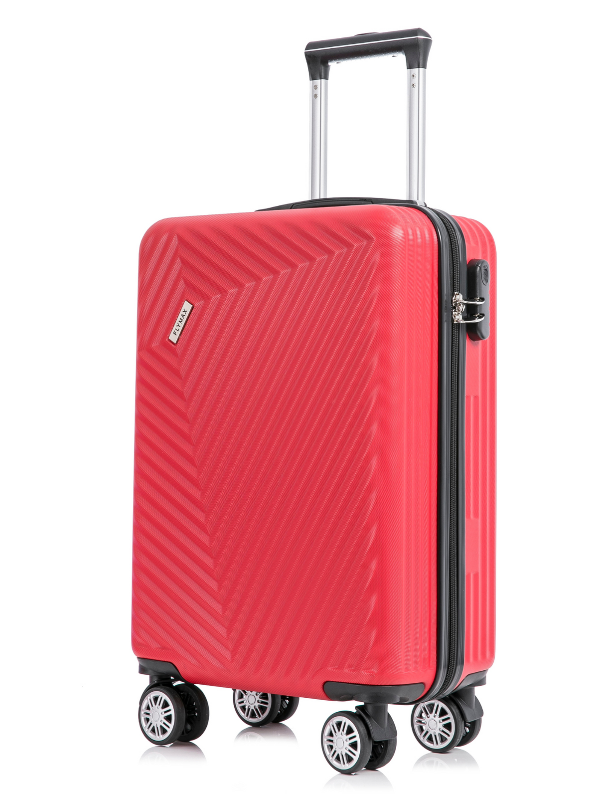  Flymax Mumbai Fortress Lightweight Carry-On suitcase in red