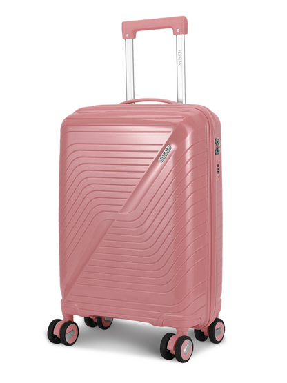 Flymax Dubai Volt premium carry on suitcase in rose gold
