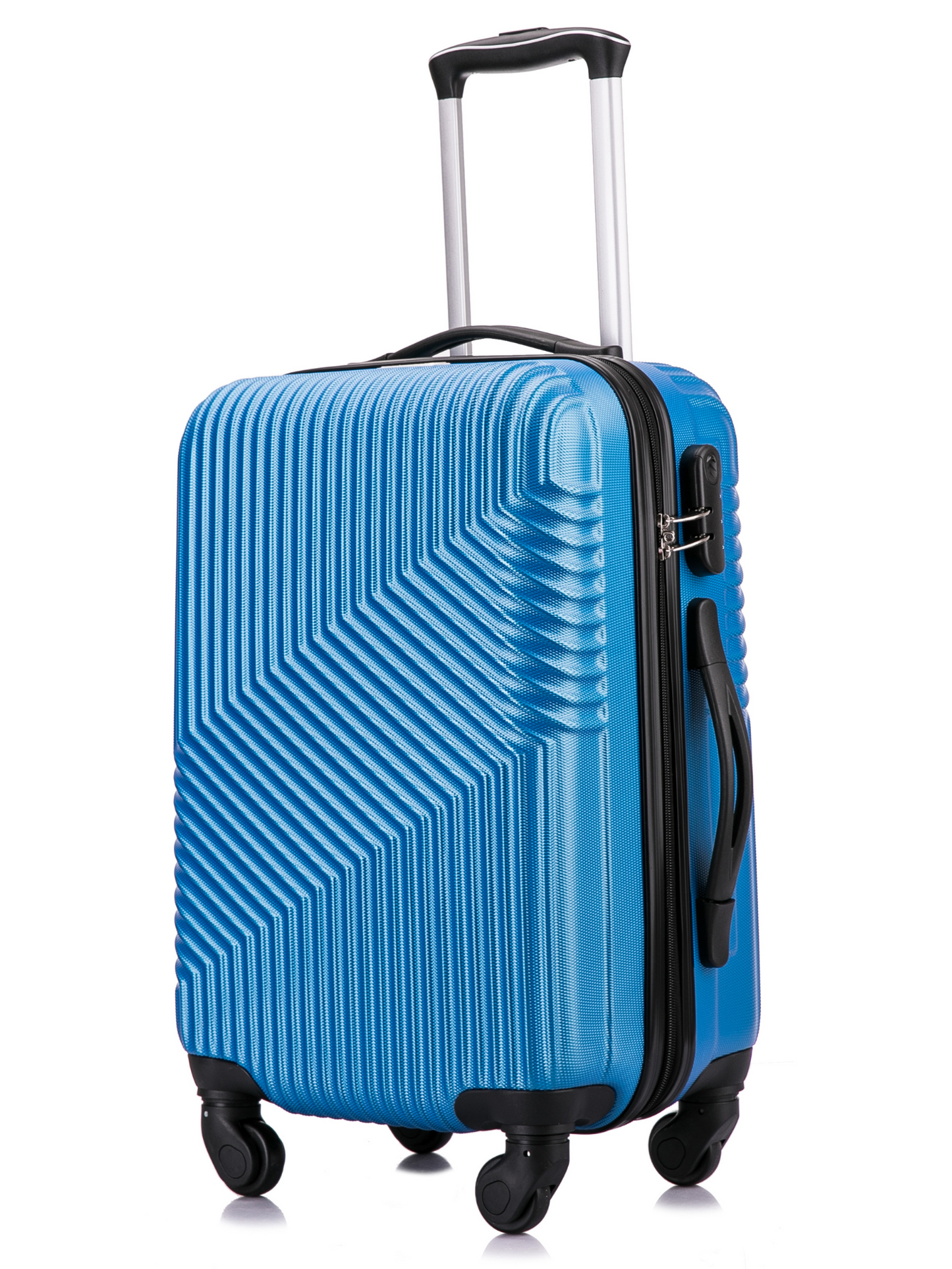 Flymax Zurich Shield Lightweight Hard Shell carry-on Suitcase in royal blue