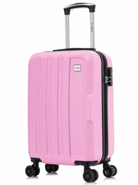 Flymax Pink Hardshell Cabin Suitcase 20-Inch, Vibrant Travel Luggage