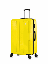 Flymax Yellow Hardshell Suitcase 25-Inch, Perfect for Medium Trips
