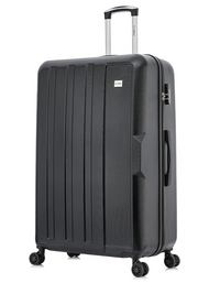 MEDIUM BLACK ABS HARDSHELL 4 WHEEL Flymax New York fort medium suitcase