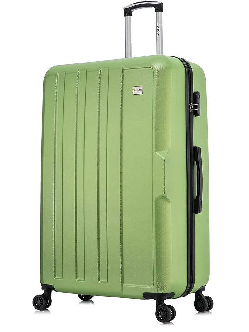 MEDIUM LIME ABS HARDSHELL 4 WHEEL Flymax New York fort medium suitcase