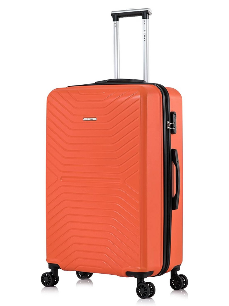 Flymax London Legacy 24-Inch Medium Luggage in vibrant orange