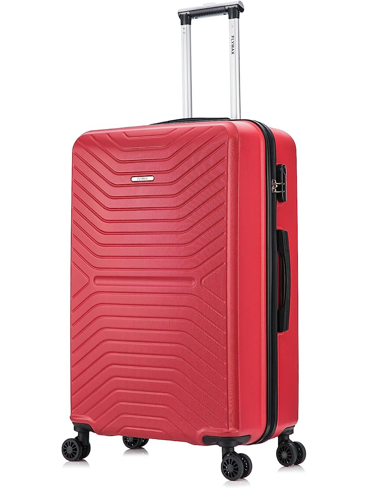 Flymax London Legacy 24-Inch Medium Suitcase in bold red