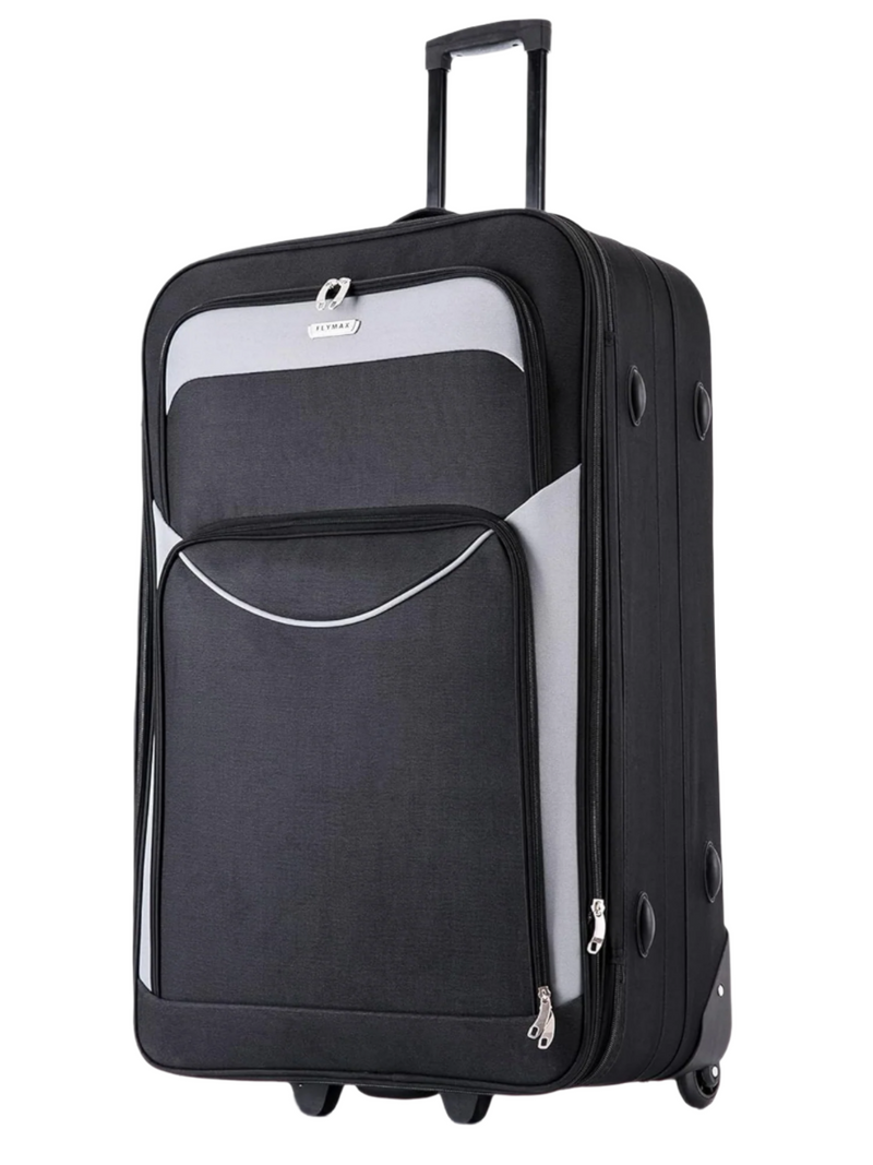 Vienna Voyager 24 inch lightweight suitcase in black and grey