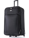 Flymax Nairobi Navigator Medium Soft Shell suitcase in black