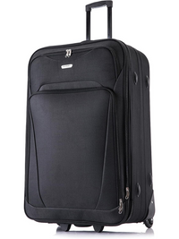 Flymax Nairobi Navigator Medium Soft Shell suitcase in black