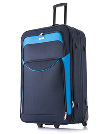 Vienna Voyager 24 inch lightweight suitcase in blue
