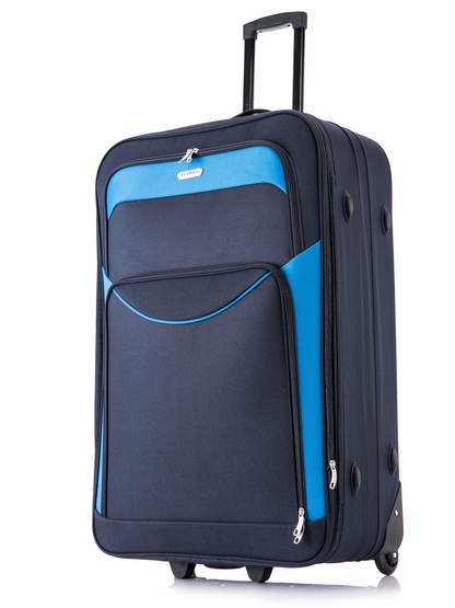 Vienna Voyager 24 inch lightweight suitcase in blue
