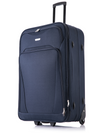 Flymax Nairobi Navigator Medium Soft Shell suitcase in navy