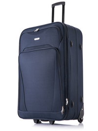 Flymax Nairobi Navigator Medium Soft Shell suitcase in navy