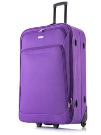 Flymax Nairobi Navigator Medium Soft Shell suitcase in purple