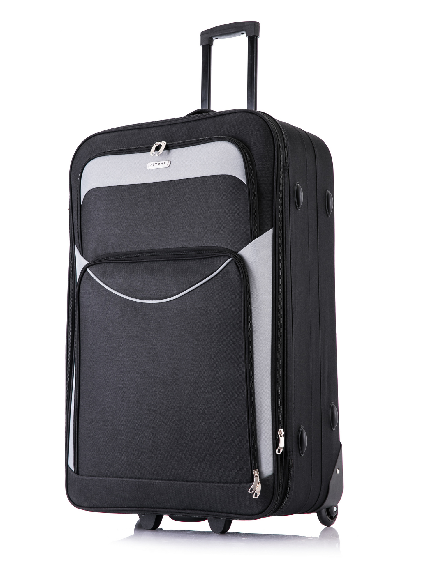 Vienna Voyage 29 inch lightweight suitcase in black and grey