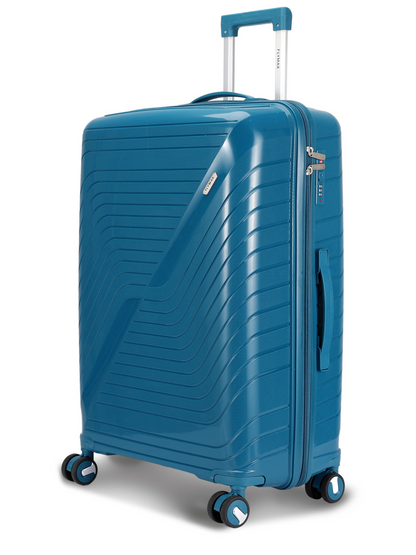 Flymax Dubai Volt 24 Inch Lightweight Premium Suitcase in BLUE