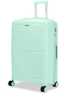 MEDIUM LIGHT GREEN HARDSHELL 4 WHEEL SUITCASE 