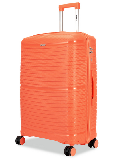 MEDIUM ORANGE HARDSHELL 4WHEEL SUITCASE 
