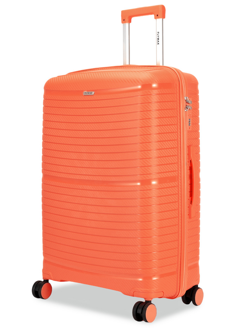 MEDIUM ORANGE HARDSHELL 4WHEEL SUITCASE 