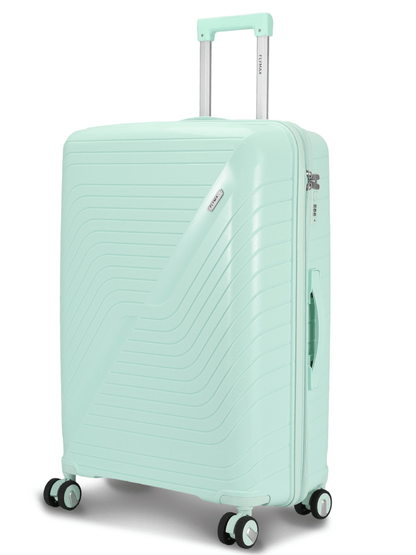 Large Lightweight premium Suitcase in light green