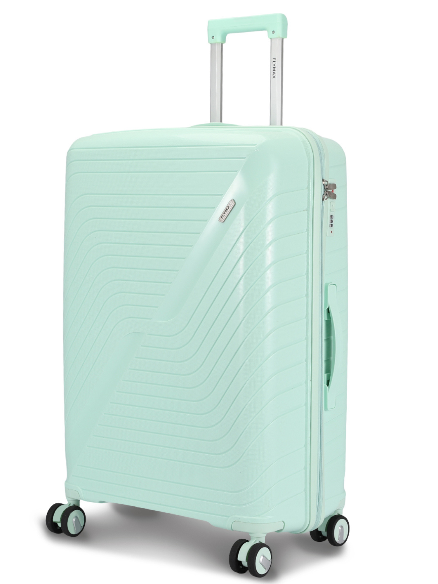 Flymax Dubai Volt 24 Inch Lightweight Premium Suitcase in LIGHT GREEN