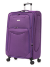 Flymax Barcelona Breeze Medium Soft Shell Suitcase in purple