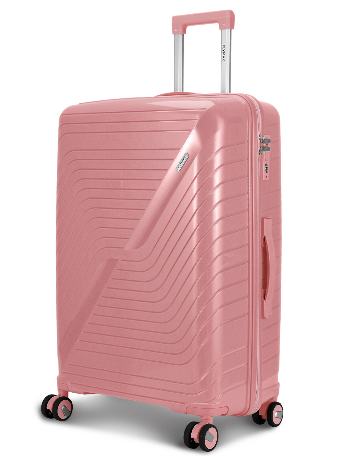 Flymax Dubai Volt 24 Inch Lightweight Premium Suitcase in ROSE GOLD