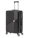 Flymax ParisFlex Stylish Medium Hard Shell Suitcasel Suitcase in a sleek black