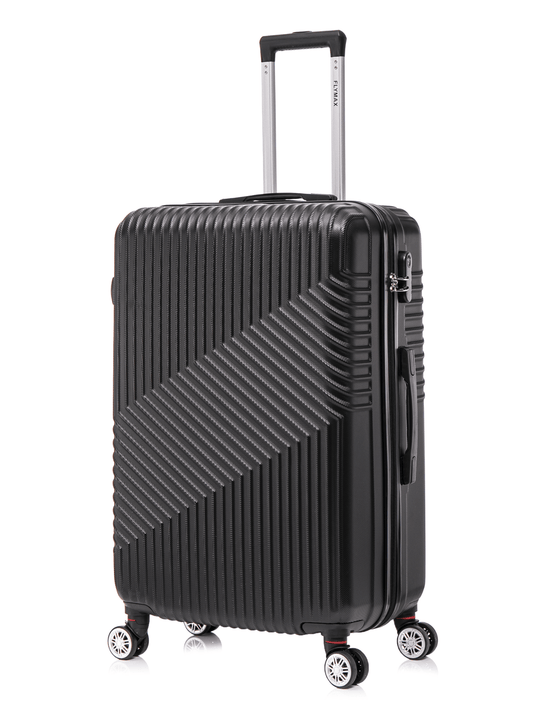 Flymax Zurich Shield Lightweight 24" Hard Shell Suitcase in black