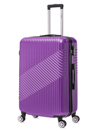 Flymax Zurich Shield Lightweight 24" Hard Shell Suitcase in purple