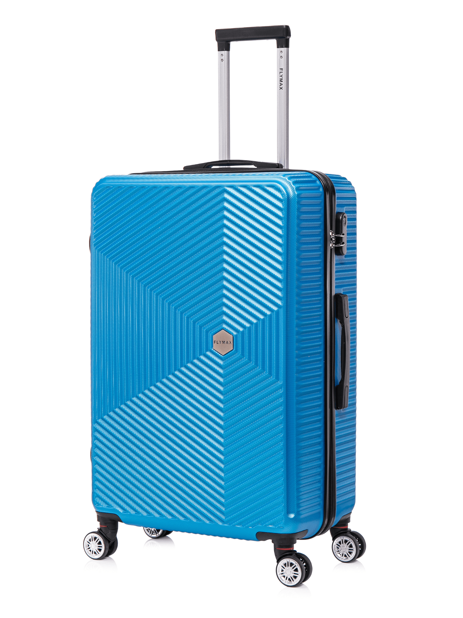 Flymax ParisFlex Stylish Large Hard Shell Suitcase in blue