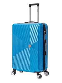  Flymax ParisFlex Stylish Large Hard Shell Suitcase in blue