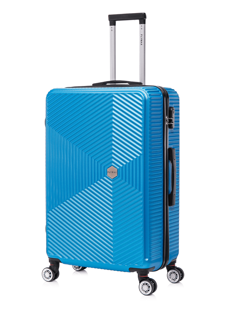  Flymax ParisFlex Stylish Large Hard Shell Suitcase in blue
